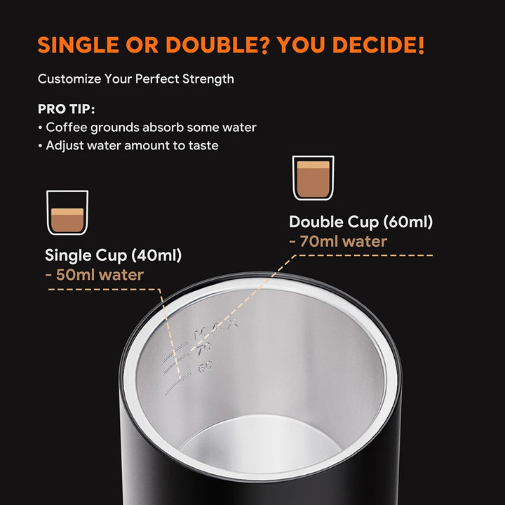 Wireless Electric Portable Espresso Coffee Machine 3-in-1 Travel Coffee Maker for Car & Camping Coffee
