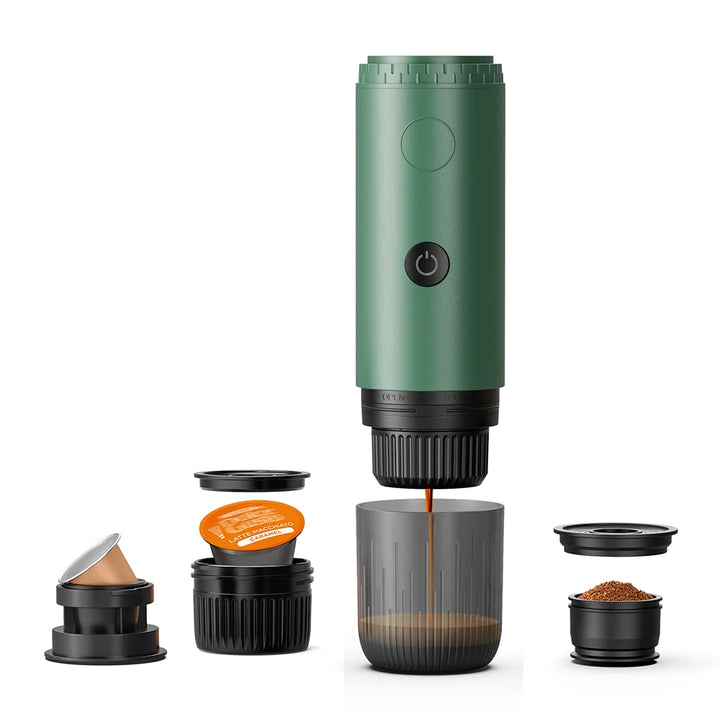 Wireless Electric Portable Espresso Coffee Machine 3-in-1 Travel Coffee Maker for Car & Camping Coffee